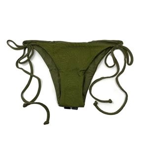 Tavik Womens Jax Swim Bottom ONLY in Ribbed Olive String Bikini Extra Sm…